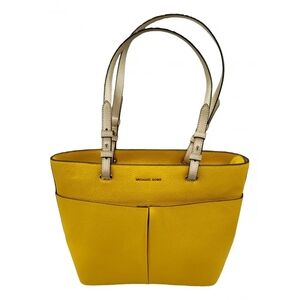 Michael Kors Bedord Leather Pocket Tote Yellow